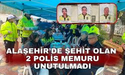 Alaşehir’de şehit olan 2 polis memuru unutulmadı