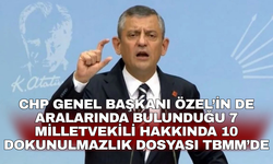 CHP Genel Başkanı Özel’in de aralarında bulunduğu 7 milletvekili hakkında 10 dokunulmazlık dosyası TBMM’de