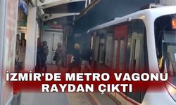 İzmir'de metro vagonu raydan çıktı