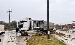 Yağışlı hava kazayı beraberinde getirdi