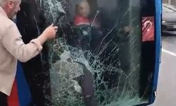 Devrilen cezaevi nakil aracından yaralıların kurtarılma anları görüntülendi