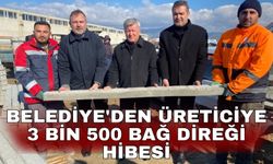 Belediye'den üreticiye 3 bin 500 bağ direği hibesi