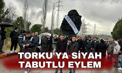 TORKU'ya siyah tabutlu eylem