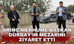 Arınç merhume Başkan Durbay’ın mezarını ziyaret etti