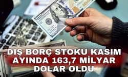 Dış borç stoku Kasım ayında 163,7 milyar dolar oldu