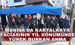 Manisa'da Kartalkaya faciasının yıl dönümünde yürek burkan anma