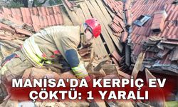 Manisa'da kerpiç ev çöktü: 1 yaralı