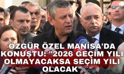 Özgür Özel Manisa'da konuştu: "2026 geçim yılı olmayacaksa seçim yılı olacak"
