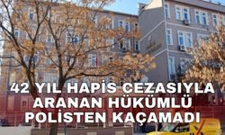 42 yıl hapis cezasıyla aranan hükümlü polisten kaçamadı