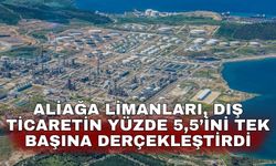 Aliağa Limanları, dış ticaretin yüzde 5,5’ini tek başına derçekleştirdi