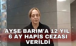 Ayşe Barım'a 12 yıl 6 ay hapis cezası karar verildi