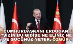 Cumhurbaşkanı Erdoğan: "Sizin bu gidişe ne eliniz ne de gücünüz yeter, Özgür."