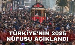 Türkiye'nin 2025 nüfusu açıklandı