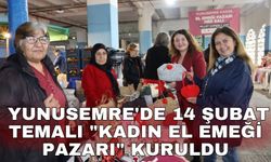 Yunusemre'de 14 Şubat temalı "Kadın El Emeği Pazarı" kuruldu