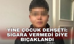 Yine çocuk dehşeti: Sigara vermedi diye bıçaklandı