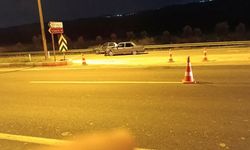 Manisa-Denizli yolunda iki otomobil kavşakta çarpıştı; 1 yaralı