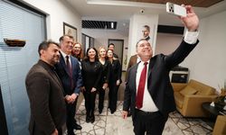 Başkan Dutlulu, Büyükşehir ve MASKİ personeliyle bayramlaştı