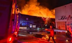 İzmir'de mobilya fabrikasında yangın