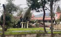 Üzerine ağaç düşen uçak zarar gördü