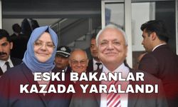 Eski bakanlar kazada yaralandı
