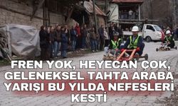 Fren yok, heyecan çok, geleneksel tahta araba yarışı bu yılda nefesleri kesti