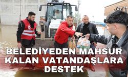 Belediyeden mahsur kalan vatandaşlara destek