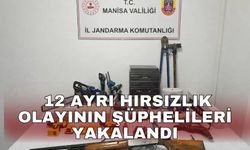12 ayrı hırsızlık olayının şüphelileri yakalandı