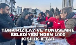 Türk Kızılay ve Yunusemre Belediyesi’nden 1000 kişilik iftar