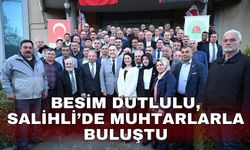 Besim Dutlulu, Salihli’de muhtarlarla buluştu