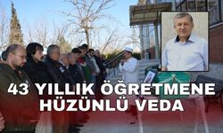 43 yıllık öğretmene hüzünlü veda