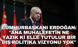 Cumhurbaşkanı Erdoğan: "Ana muhalefetin ne yazık ki elle tutulur bir dış politika vizyonu yok"