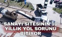 Sanayi sitesinin 10 yıllık yol sorunu bitiyor