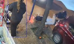 Motosiklet sürücüsünün ölümden döndüğü kaza kamerada
