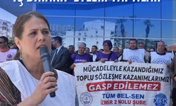 Bayraklı Belediyesi'nde memurların hak arayışı sürüyor