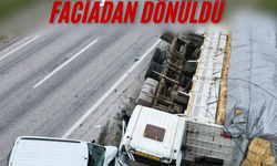 Kamyon ve tankerin karıştığı kazada faciadan dönüldü