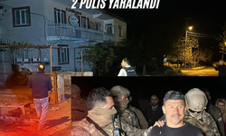 Görev başındaki polis ekiplerine pompalı tüfekle ateş açıldı: 2 polis yaralandı