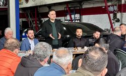 Baybatur sanayi esnafıyla kahvaltıda buluştu