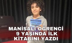 Manisalı öğrenci 9 yaşında ilk kitabını yazdı