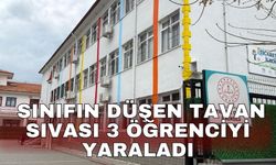 Sınıfın düşen tavan sıvası 3 öğrenciyi yaraladı