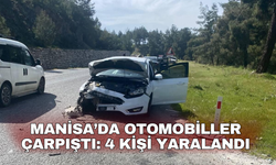 Manisa’da otomobiller çarpıştı: 4 kişi yaralandı