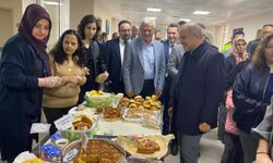 Hastane koridorlarında sergilenen ürünler umut oldu