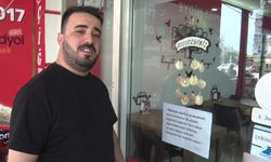 "Psikolojim bozuk" deyip dükkanı açmadı, cama astığı yazıyla dikkat çekti
