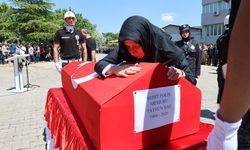 KADES ihbarından şehit düşen polise acı veda