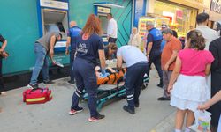 Hamile kadın ATM'de para çekerken baygınlık geçirdi