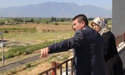 Rektör Kibar Saruhanlı MYO inşaatını yerinde inceledi
