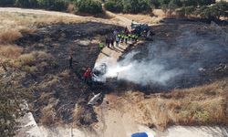 Balıkesir'de kaza yapan otomobil araziye uçtu: 4 yaralı