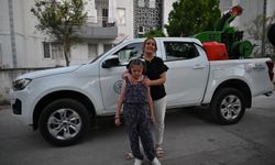 Küçük Nuran'ın ilaçlama aracına binme hayali gerçek oldu