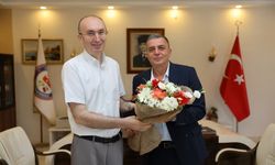 Başkan Şimşek'ten Kaymakam Yazar'a ziyaret
