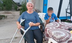 Başıboş köpeklerin kovaladığı anne-oğul düşerek yaralandı