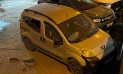Trabzon'da otoparktaki araçların üzerine İHA düştü